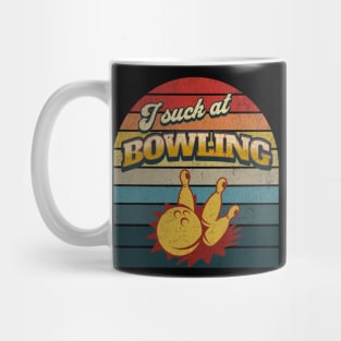 I Suck at Bowling Retro Vintage Sunset Mug